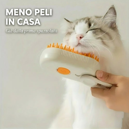 Cat & Dog Steamy Brush - La Spazzola a Vapore per una Cura Completa del Pelo